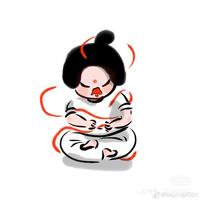 插畫，漫畫，水彩頭像，水彩插畫